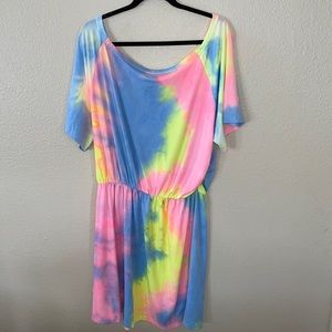 Shein tie dye polyester dress Size 1XL